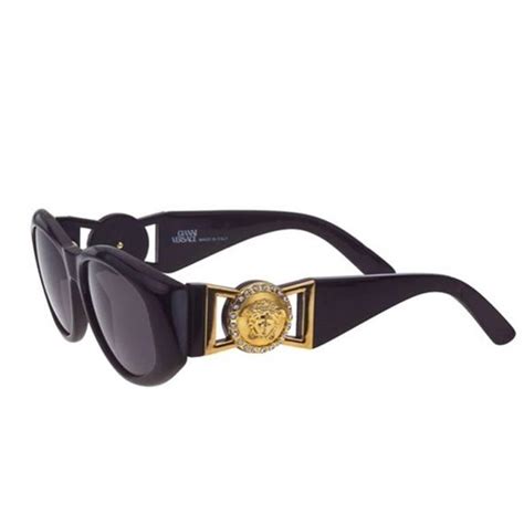 versace dark sunglasses|black versace sunglasses with rhinestones.